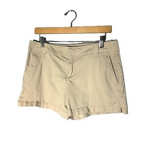 NEW York and Company Tan Chino Shorts Size 6
